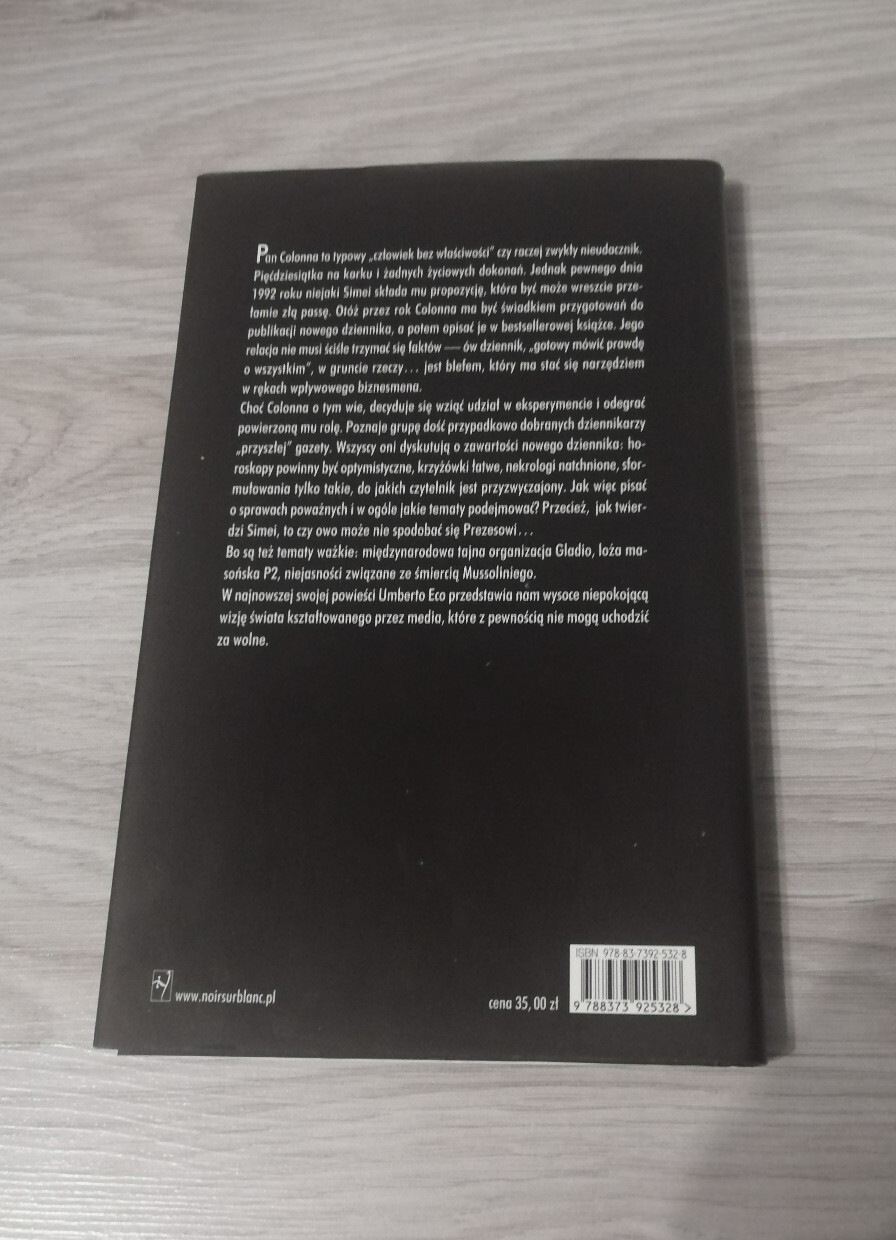 Zdjęcie oferty: Książka "Temat na pierwszą stronę" Umberto Eco