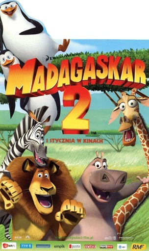MADAGASKAR 2 - ulotka filmowa, kinowa | Olsztyn | Kup teraz na Allegro