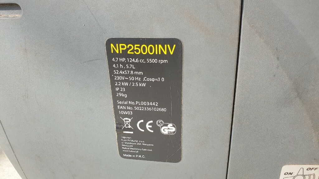 Nutool NP2500inv agregat generator usterka | Prace Duże | Licytacja na  Allegro Lokalnie
