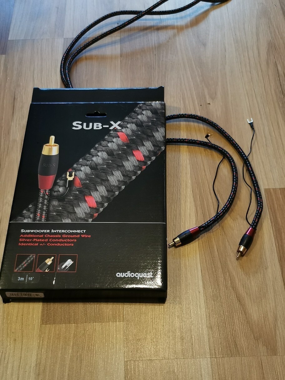 AudioQuest subx, kabel do subwoofera, 3 m, rca. Gdynia Licytacja