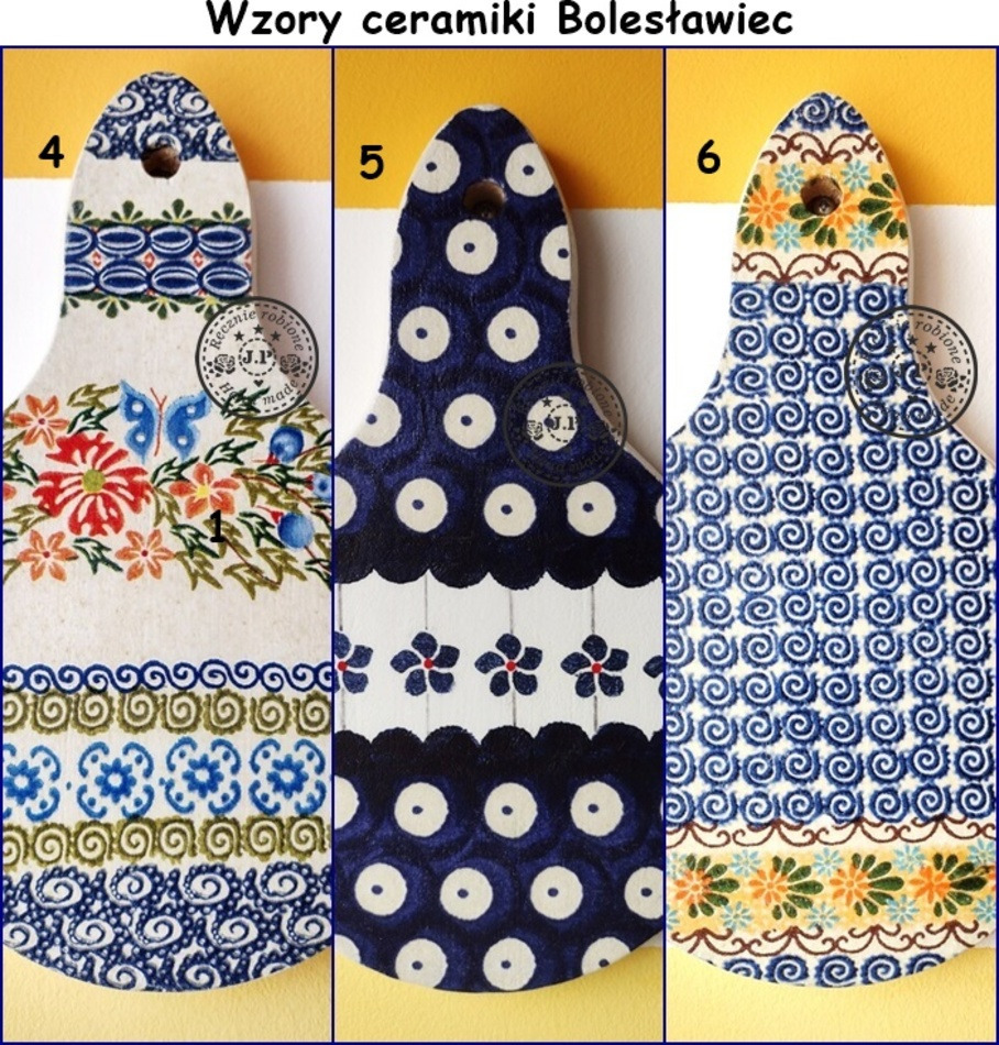 Deska kuchenna decoupage wzory Bolesławiec Olsztyn Kup teraz na Allegro Lokalnie