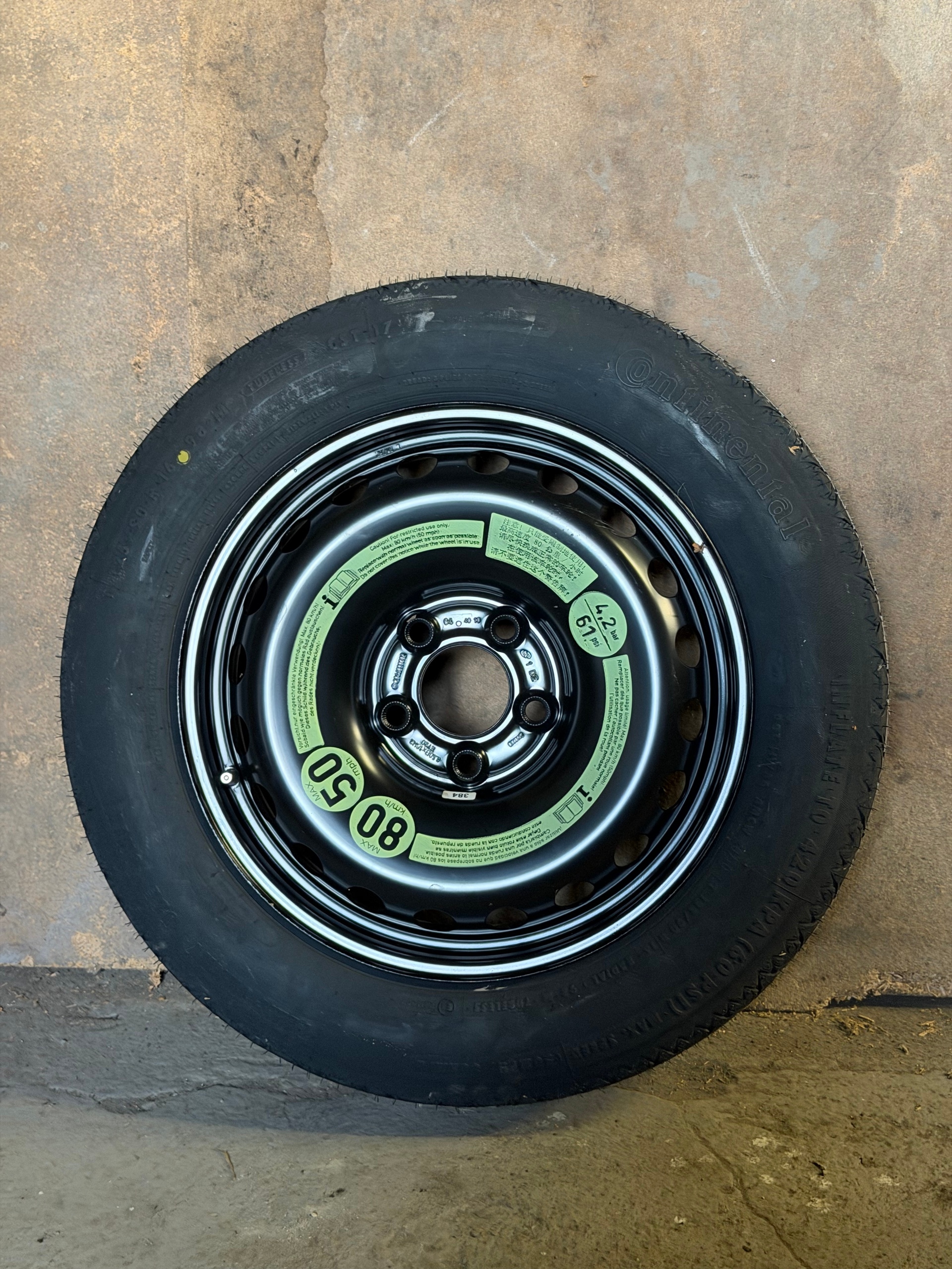КОЛЕСО ДОКАТКА ЗАПАСНЕ MERCEDES 125 60 R 16 