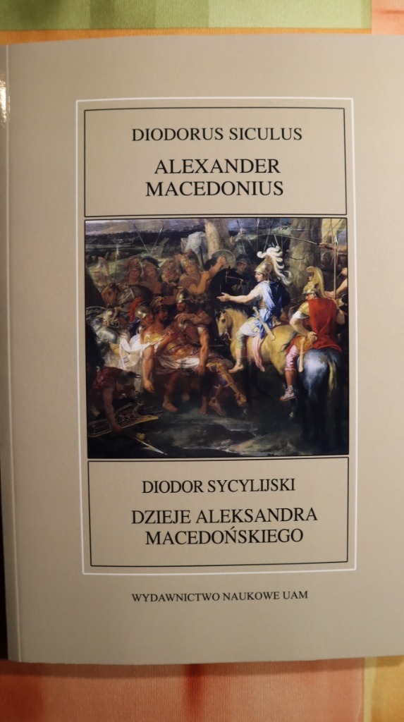 Zdjęcie oferty: Dzieje Aleksandra Macedońskiego, Diodor Sycylijski