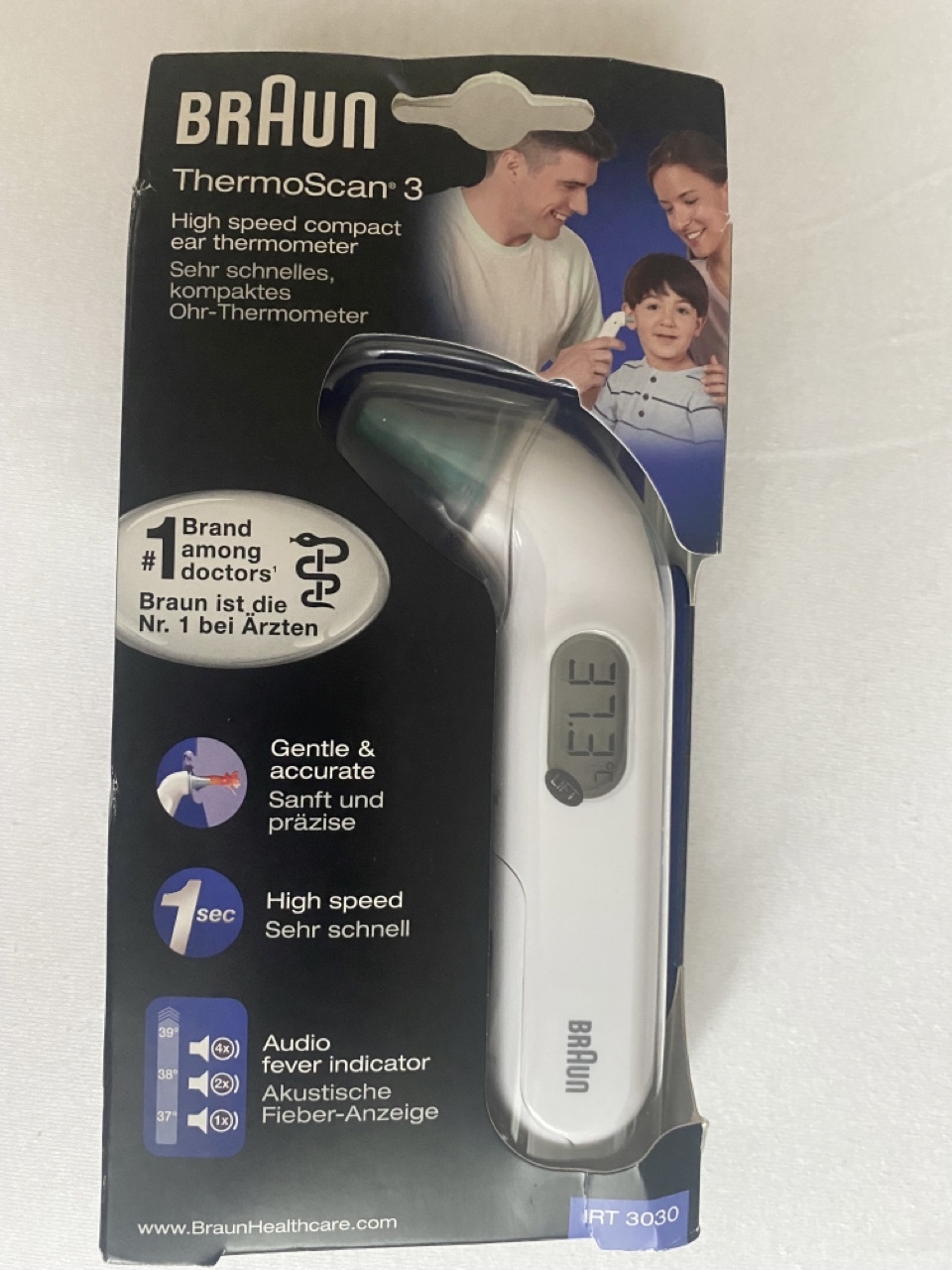 BRAUN THERMOSCAN 3 TERMOMETR ELEKTRONICZNY IRT3030 Katowice Kup teraz na Allegro Lokalnie