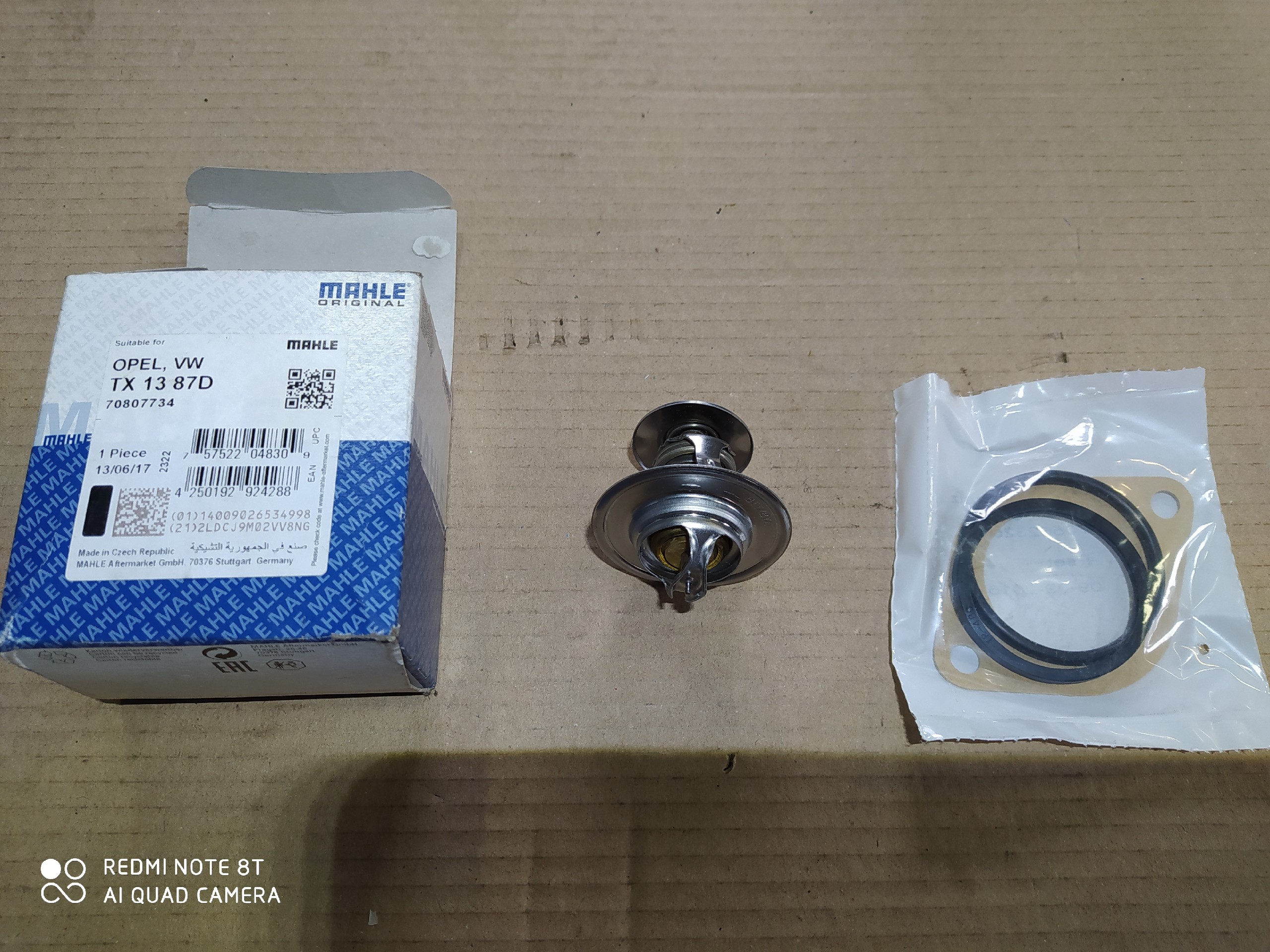 ТЕРМОСТАТ TX 13 87D AUDI OPEL FORD SEAT SKODA VOLVO VW 