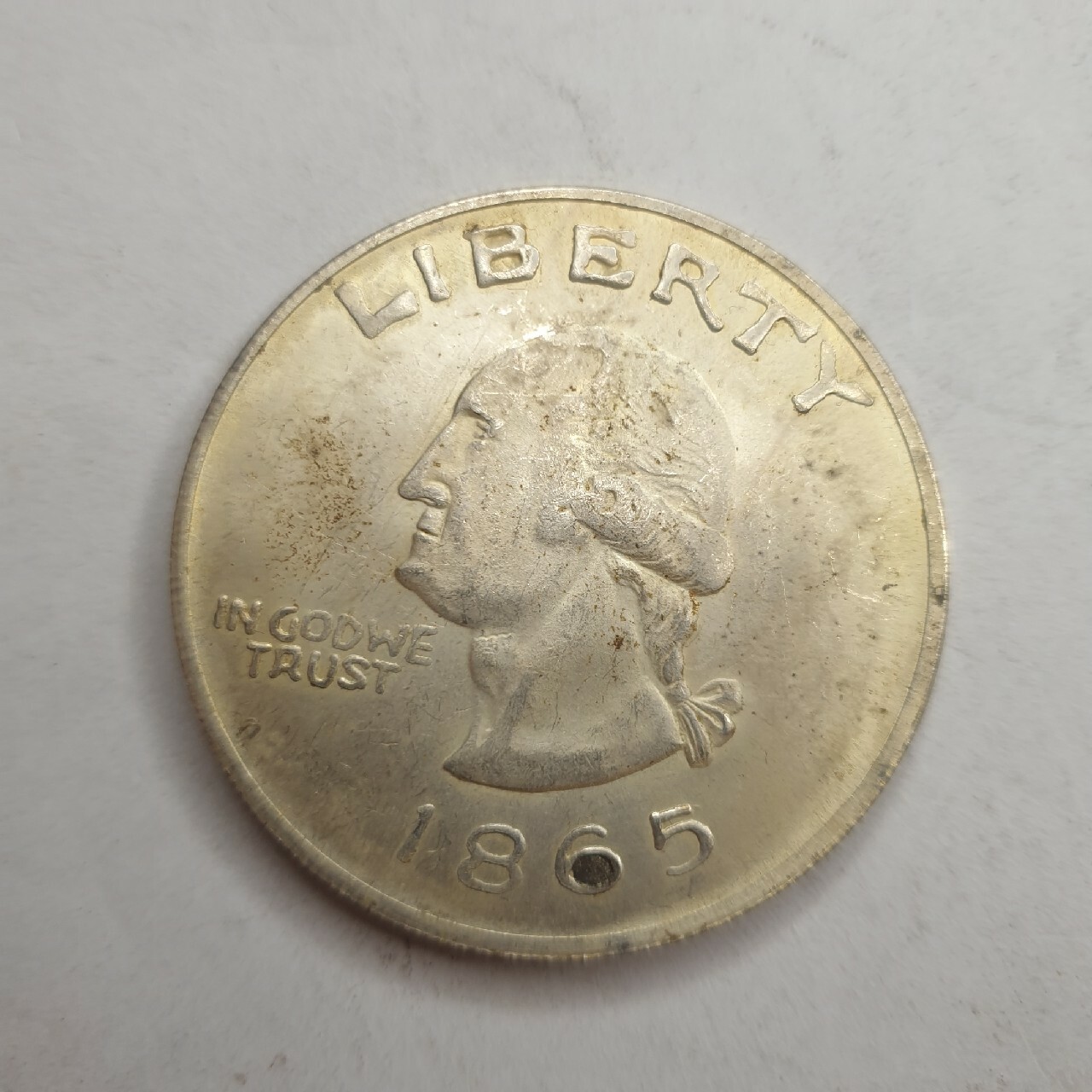 USA 1 dolar 1865 kopia posrebrzana duża Kobyłka Kup teraz na