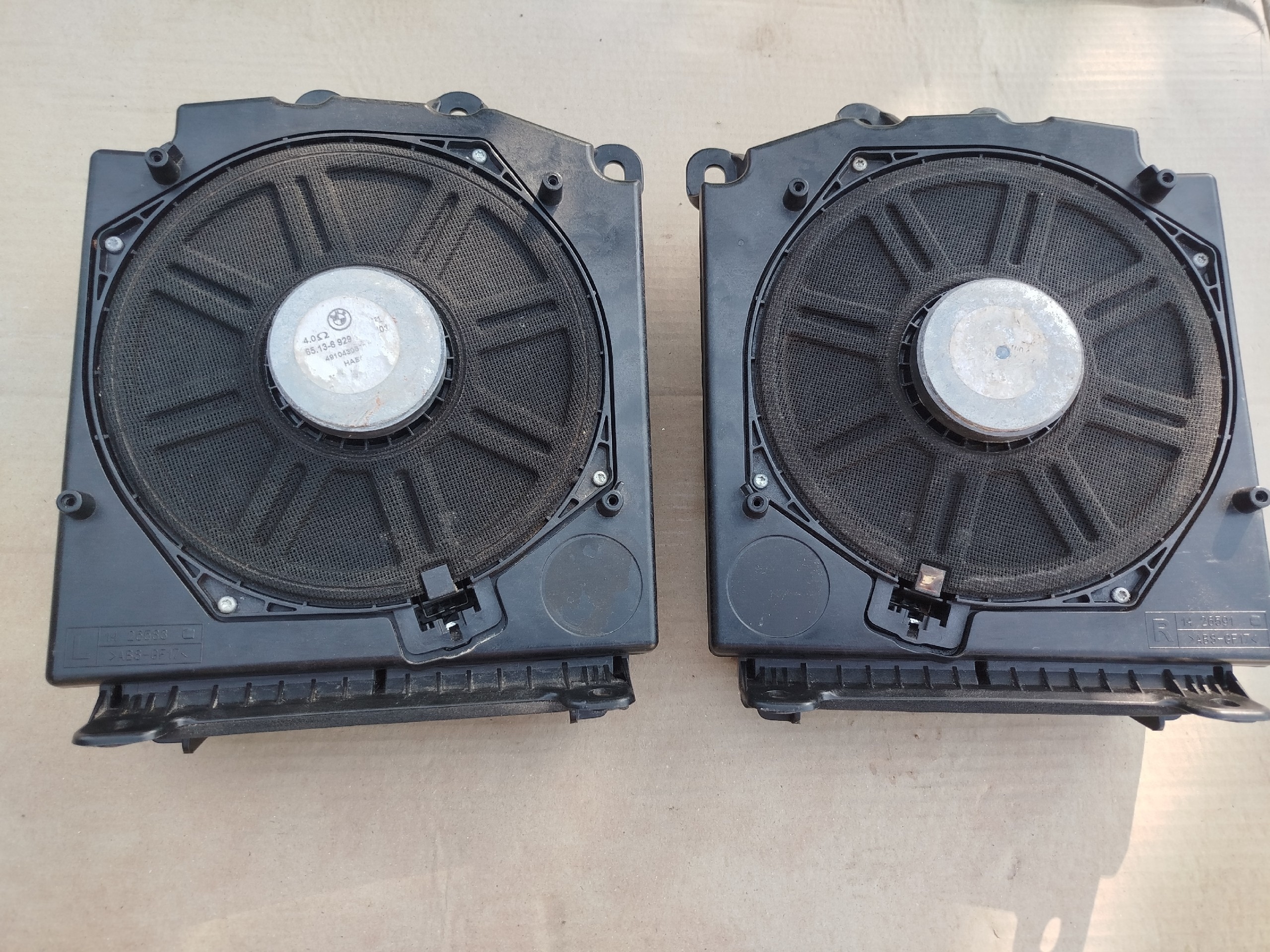 ДИНАМІК НИЗЬКОЧАСТОТНИЙ HAES 4OHM BMW ЛІВИЙ + ПРАВИЙ 65.13-6 929 