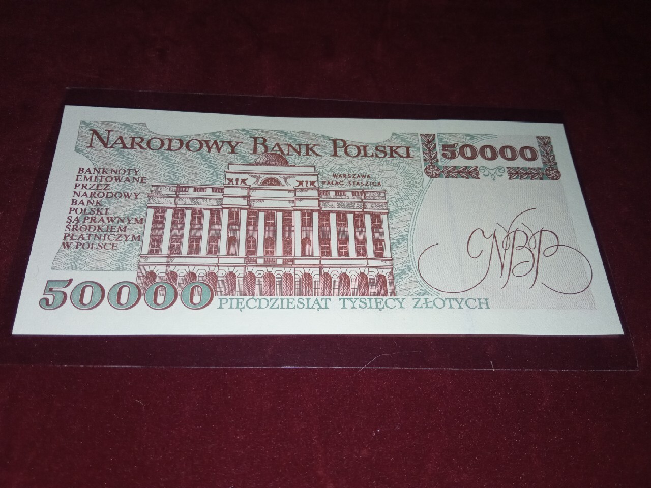 Banknot 50000 zł PRL rok 1989 UNC seria S | Rokietnica | Kup teraz na ...