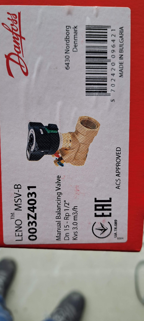 Zawor rownowazacy DN15 1/2 cal LENO MSV-B DANFOSS | Boguchwala | Kup ...