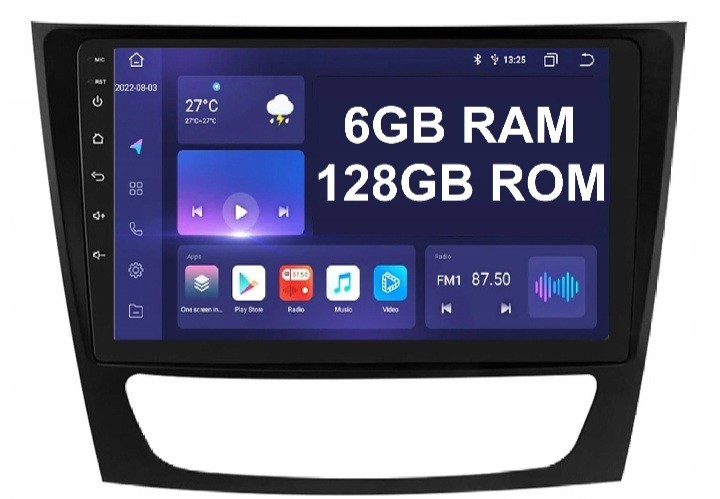 РАДІО ANDROID MERCEDES W211 W219 CLSAND13 6GB+128GB 