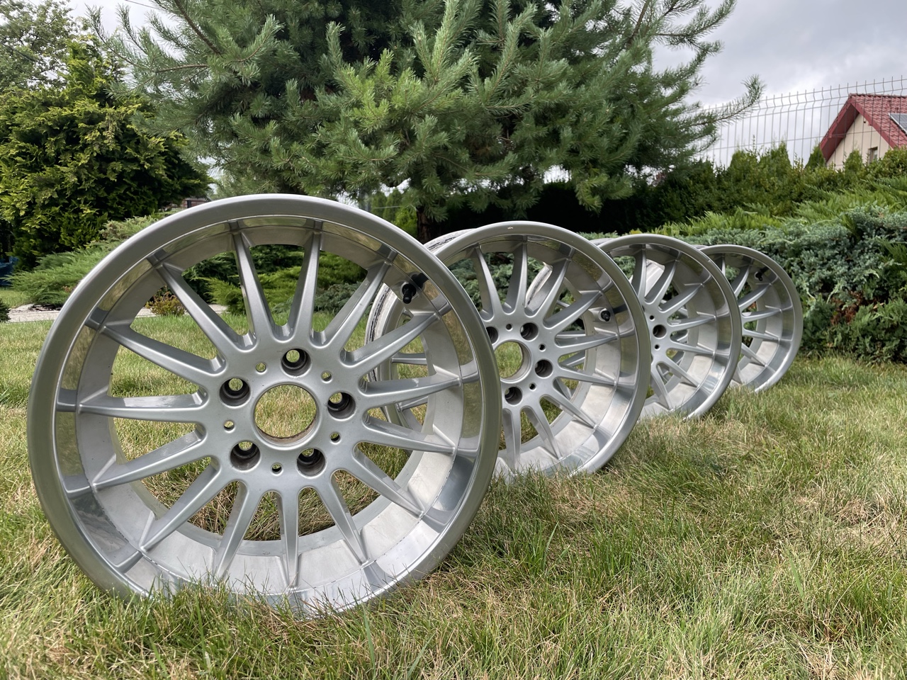 ТИТАНОВІ ДИСКИ 17 5X120 BMW RONDELL 0063 8.5J ET13 CB 74,1MM POLEROWANY RANT 