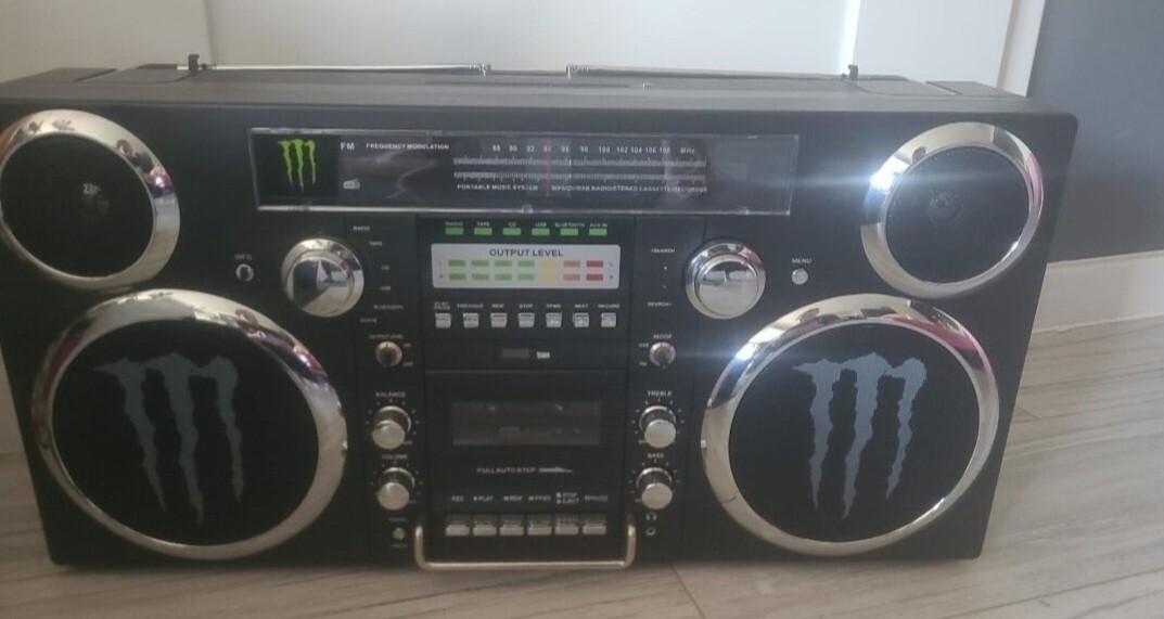 Boombox Monster Energy GPO Retro Brooklyn Czarny Gdańsk Kup teraz