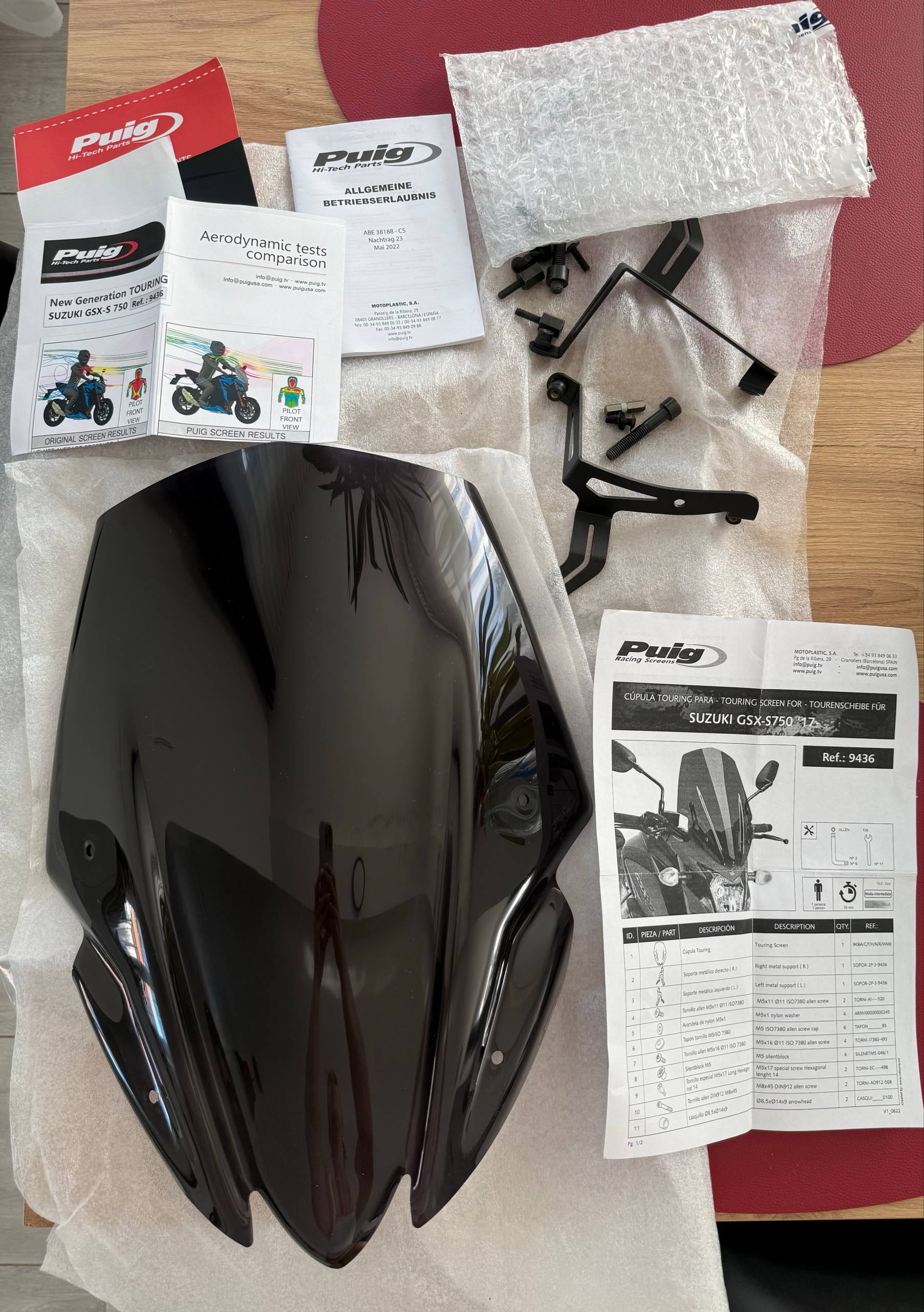 ПРОДАМ СТІКЛА ТУРИСТИЧНЕ PUIG DO МОТОЦИКЛА SUZUKI GSX-S750 (REF. 9436) 