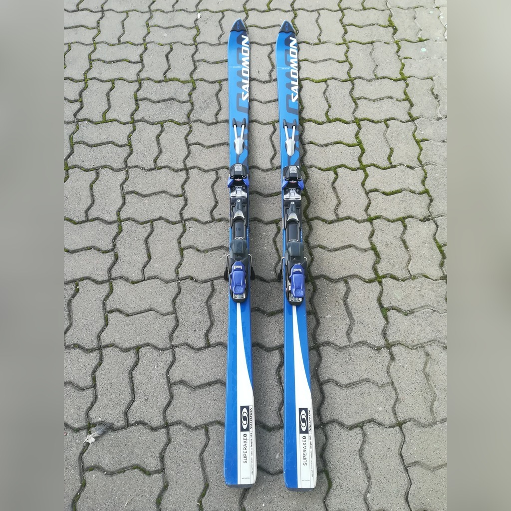 Narty Salomon Superaxe 8 wi zania Marker Biometric Gorz w