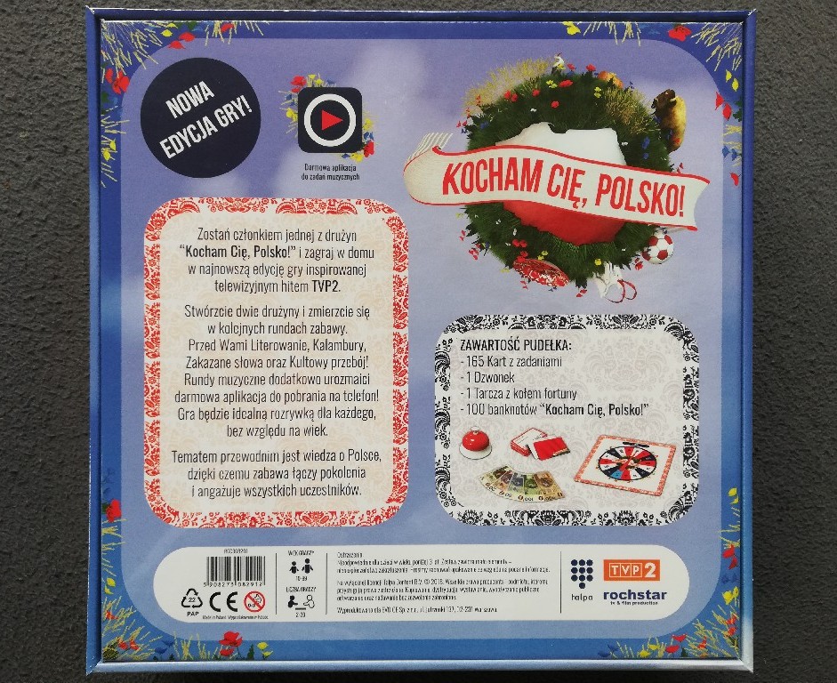 Gra Planszowa Kocham Cie Polsko Nowa Folia Kup Teraz Za 65 00 Zl Krakow Allegro Lokalnie