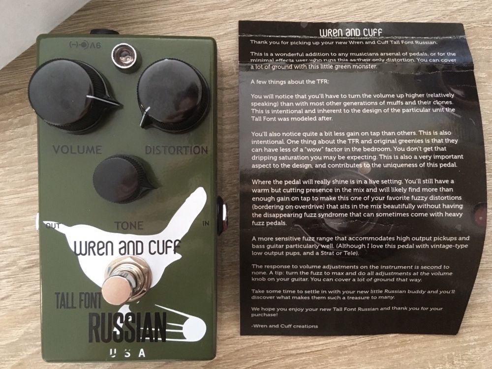 Wren and Cuff Tall Font Russian (big muff fuzz) | Łódź | Kup teraz