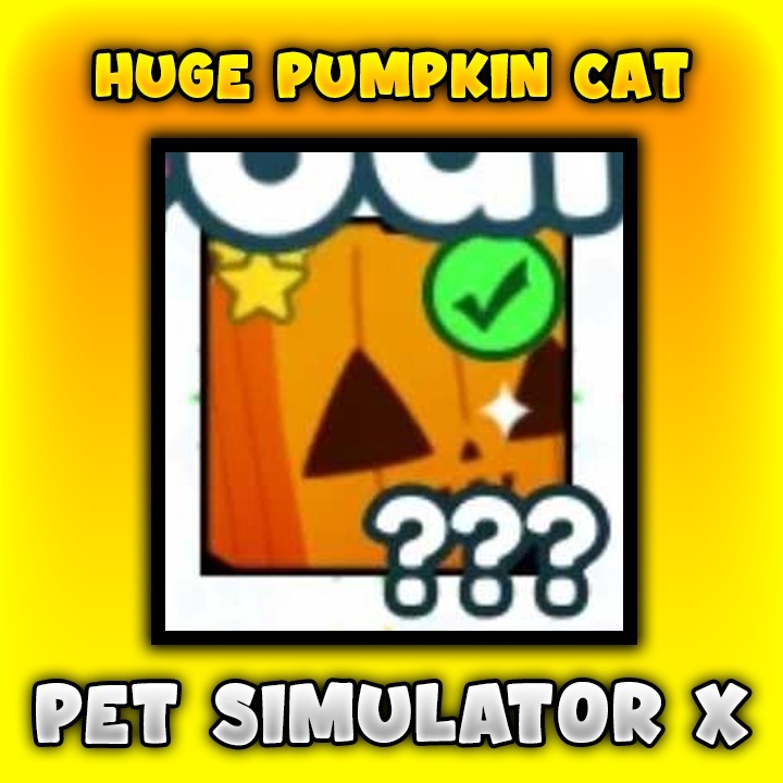Huge Pumpkin Cat Pet Simulator X Poznań Kup teraz na Allegro Lokalnie