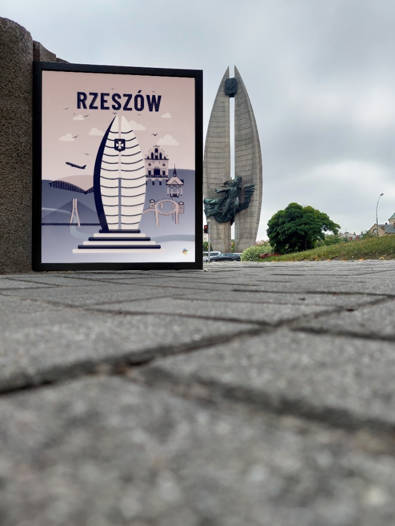 Zdjęcie oferty: Plakat "Wielka C" - Rzeszów - 50cm x 70cm
