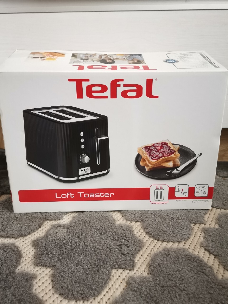 Toster Tefal Loft - czarny | Białystok | Ogłoszenie na Allegro Lokalnie