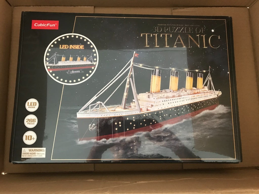 Cubic Fun, puzzle 3D LED Titanic 266, nowe Szczecin Kup teraz na