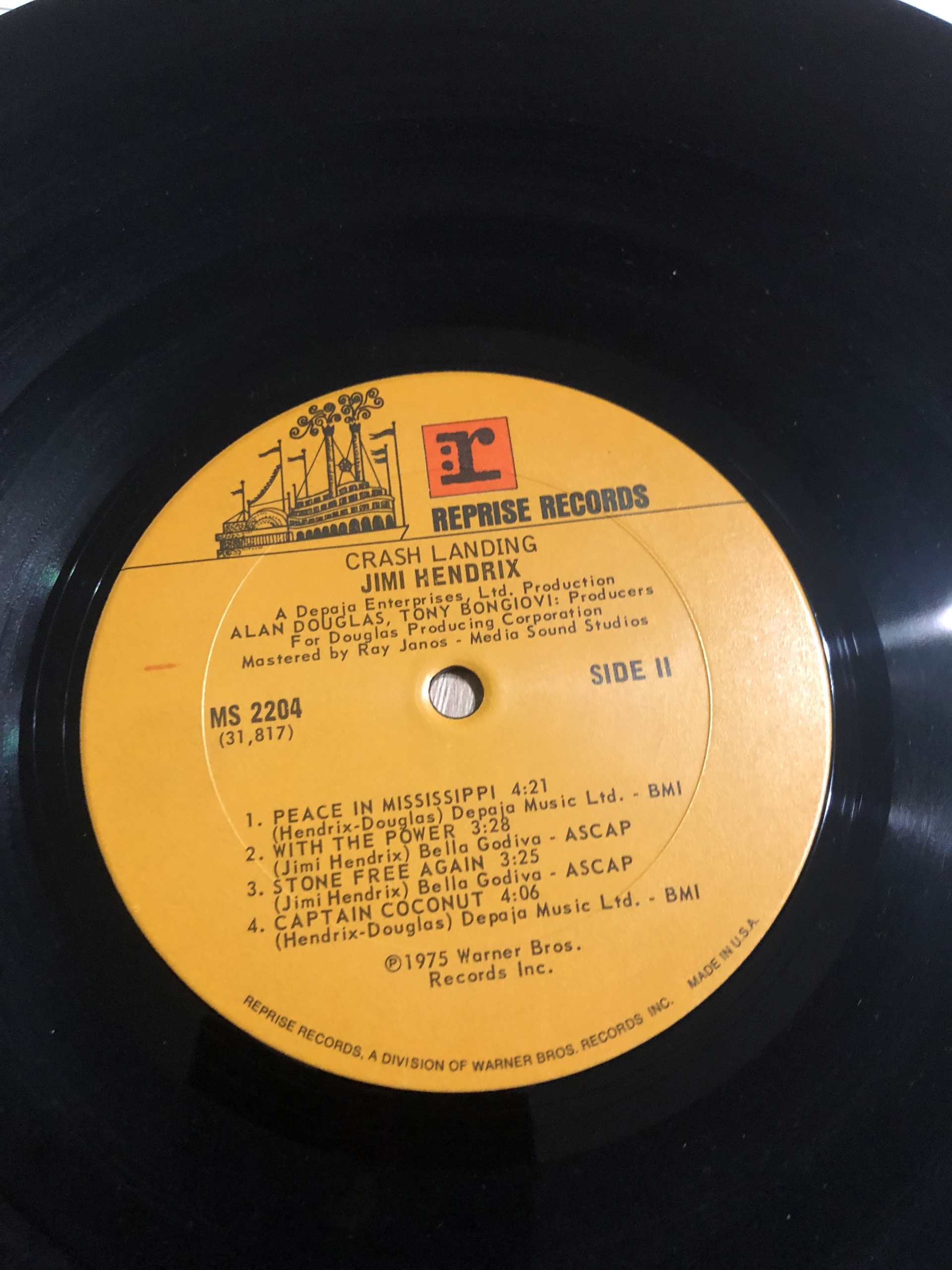 Jimi Hendrix Crash Landing USA VG+ Pabianice Kup teraz na Allegro