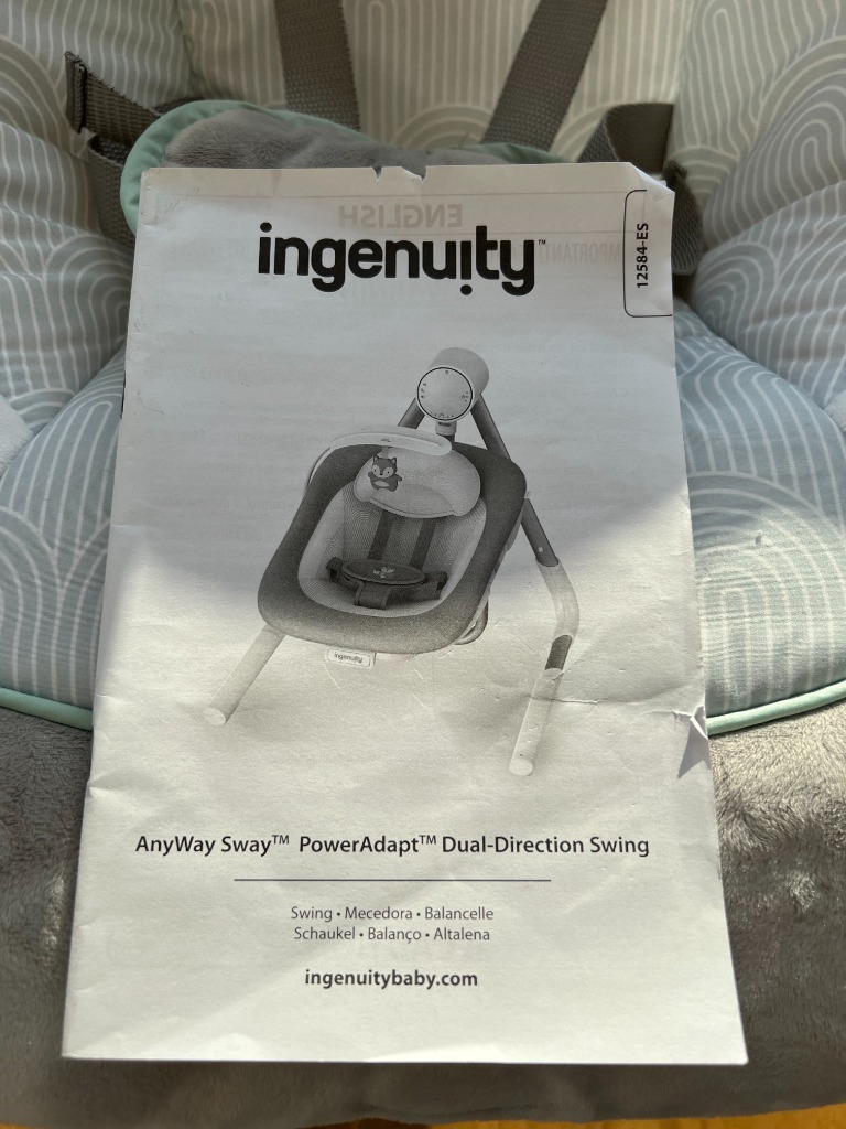 Ingenuity AnyWay Sway huśtawka do 9kg Złotoria Ogłoszenie na Allegro Lokalnie