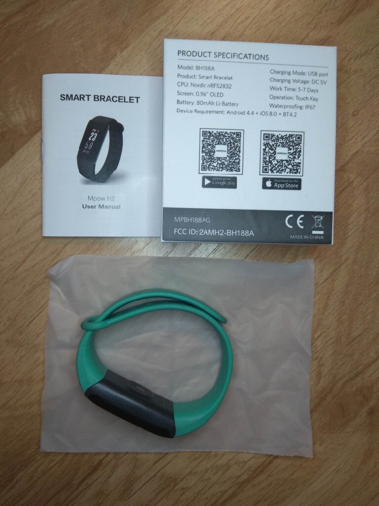 mpow h2 smart bracelet