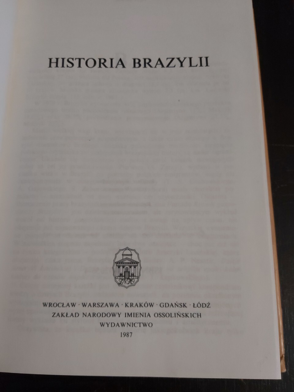 Zdjęcie oferty: Marcin Kula Historia Brazylii Wyd.1987r.