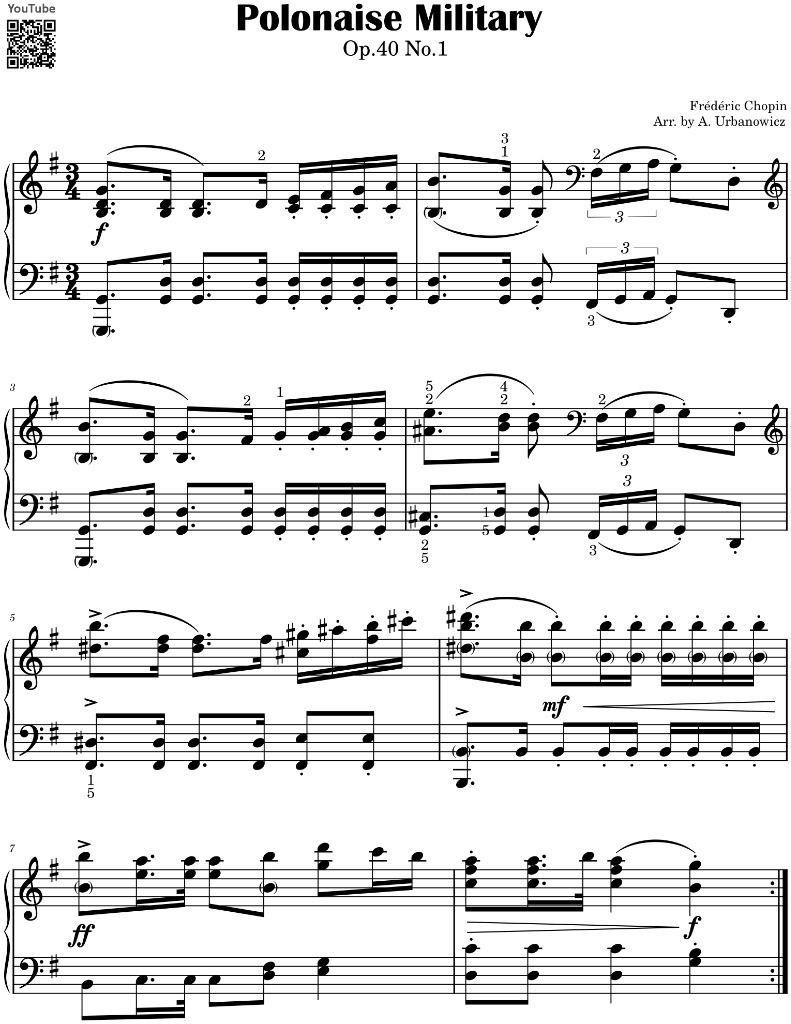 Chopin Polonez As Dur Op 53 Nuty