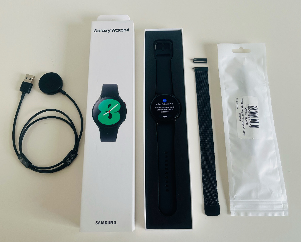 Zegarek smartwatch Samsung Galaxy Watch 4 czarny Katowice Kup teraz na Allegro Lokalnie