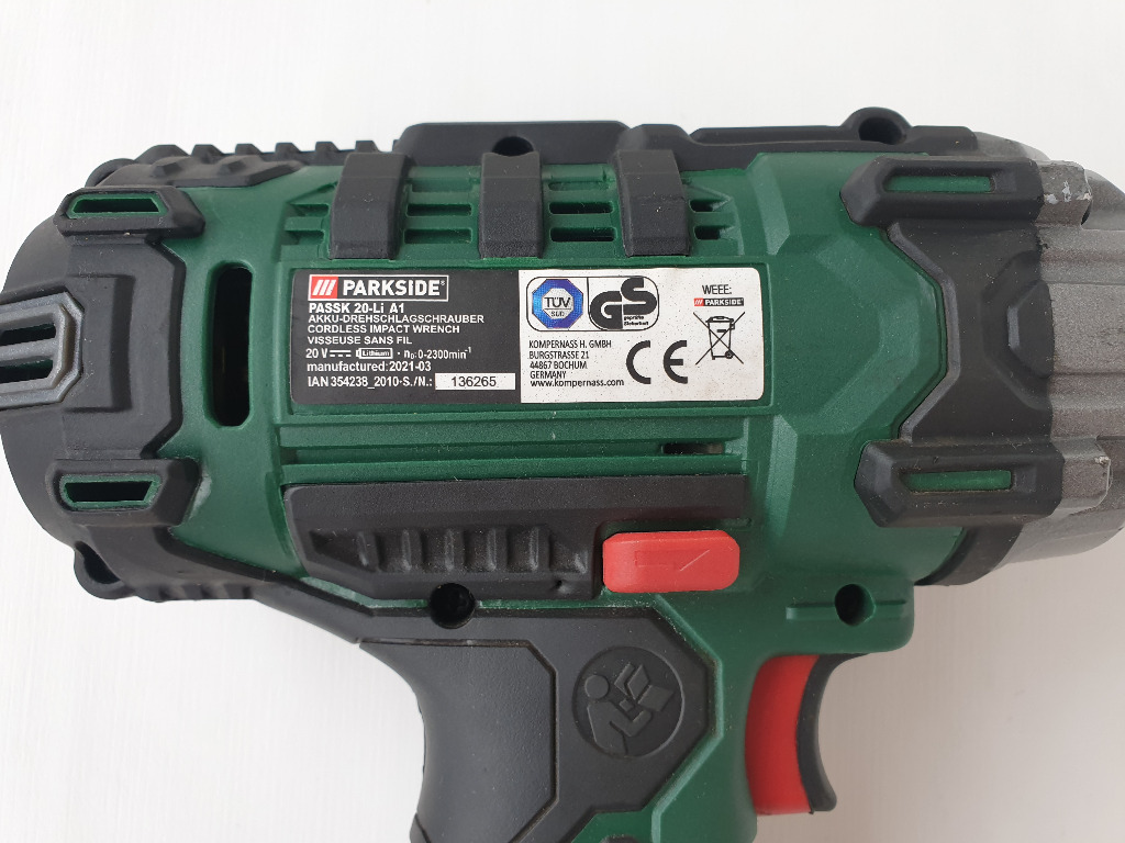 Parkside 400 nm 20v sale