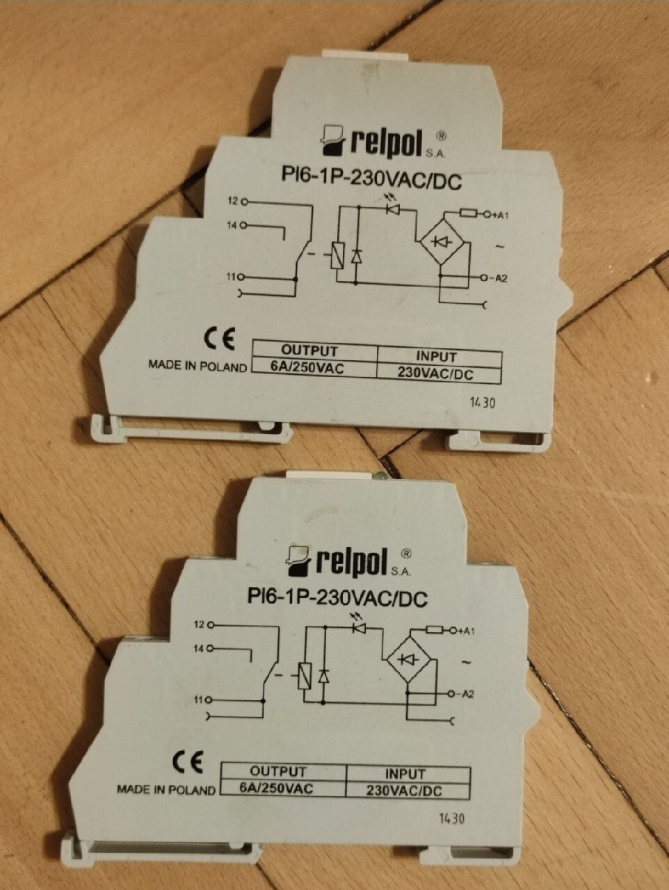 Przekaźnik interfejsowy PI6-1P-230VAC/DC | Kraków | Kup teraz na ...