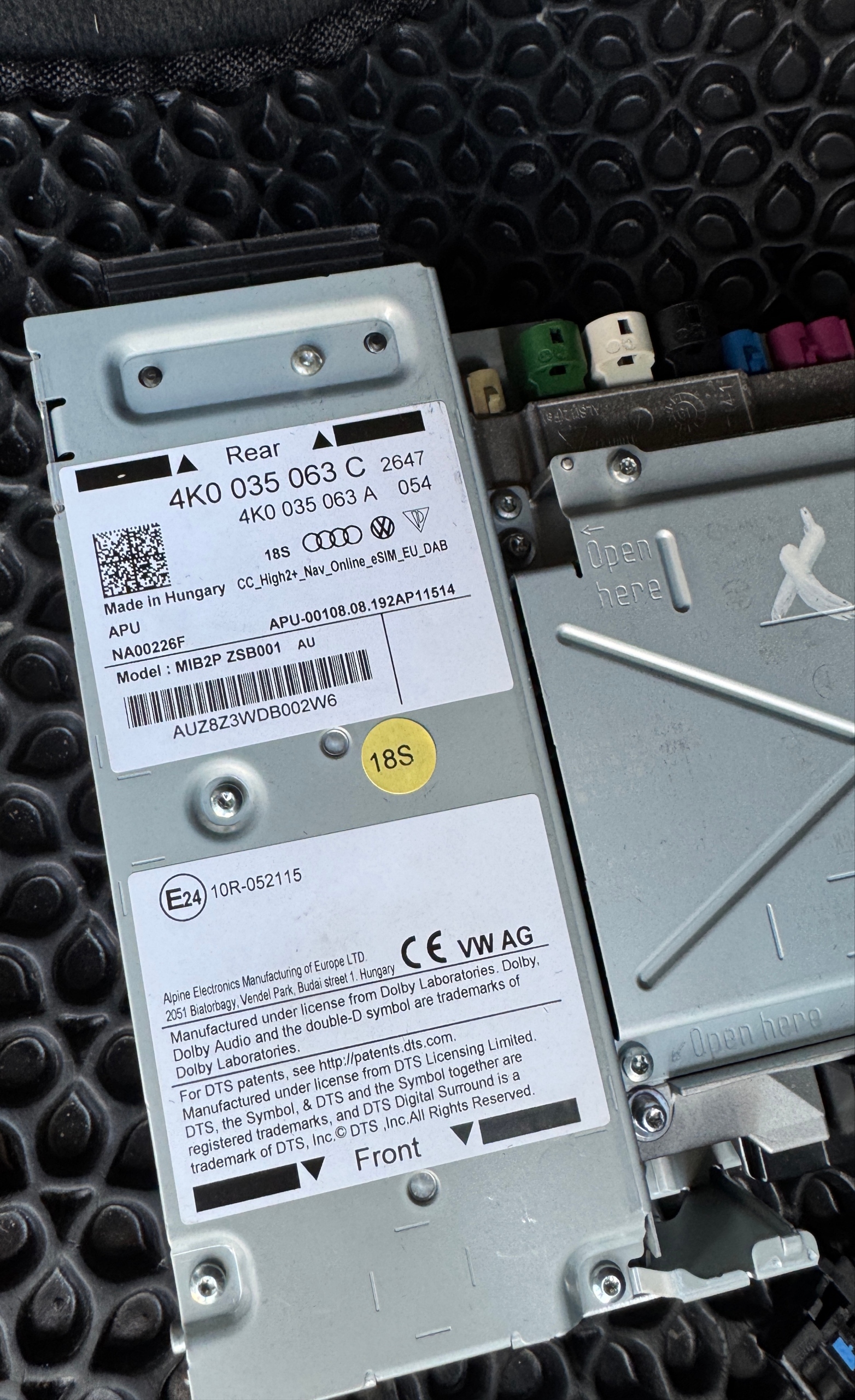 Audi a6 MMI 4K0 035 063C