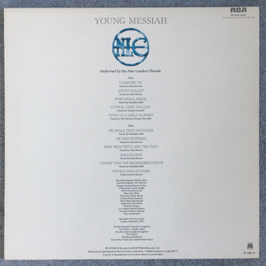 New London Chorale Young Messiah LP Kurów Kup teraz na Allegro Lokalnie