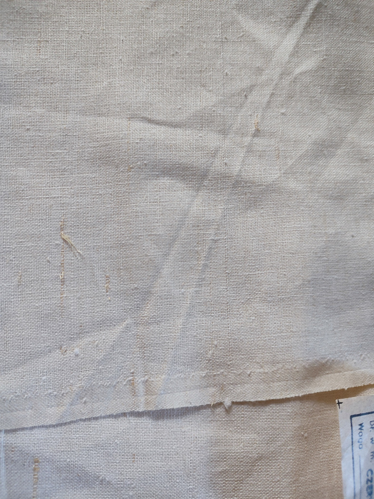 Lniany obrus z PRL 160 x 220 cm Warszawa Licytacja na Allegro Lokalnie