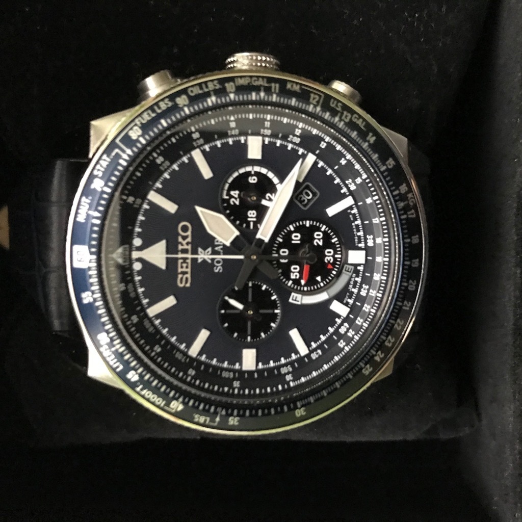 Zegarek męski Chronograf Seiko Solar V192 Lwówek Kup teraz na