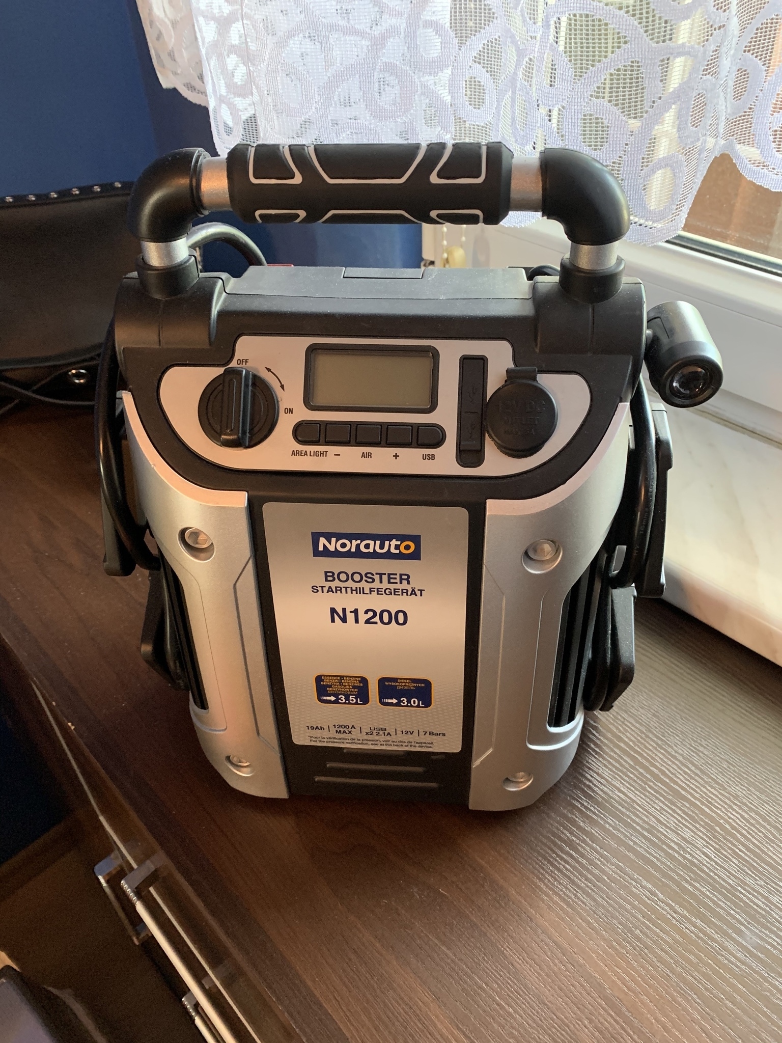 Booster Norauto N1200 19 Ah 12 V Nienaruszony klimat Upić się norauto kable rozruchowe Obstawać okno  Federalny