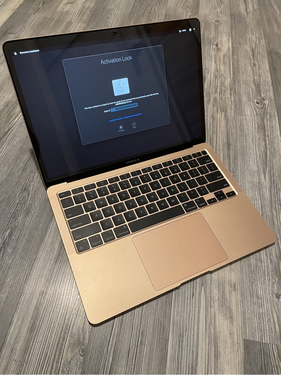 Apple MacBook Air M1 8Gb 256Gb Gold 2020 blokada Warszawa Kup teraz na Allegro Lokalnie