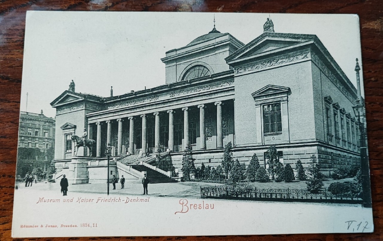 Breslau Museum und der Kaiser Friedrich Denkmal Wrocław Kup teraz