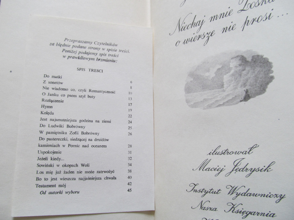 Niechaj Mnie Zośka O Wiersze Nie Prosi Autor