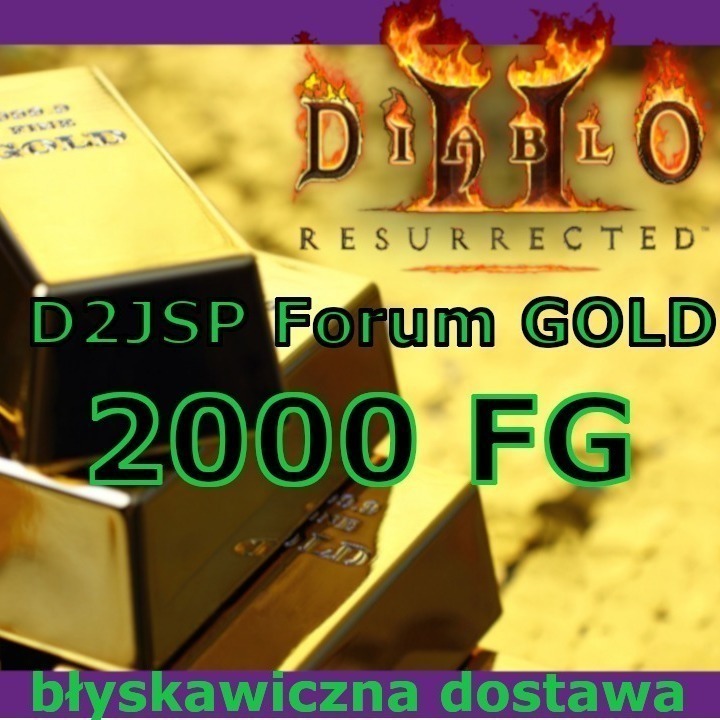 Forum Gold D2JSP 2000fg Diablo 2 II Resurrected Sompolno Kup teraz