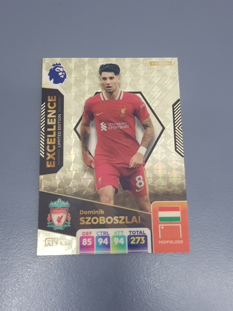Panini Premier League 2025 karta EXCELLENCE Dominik Szoboszlai Kraków