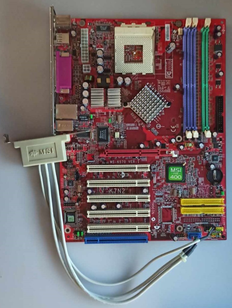 Retro płyta główna MSI K7N2 MS-6570 | Warszawa | Kup teraz na Allegro ...