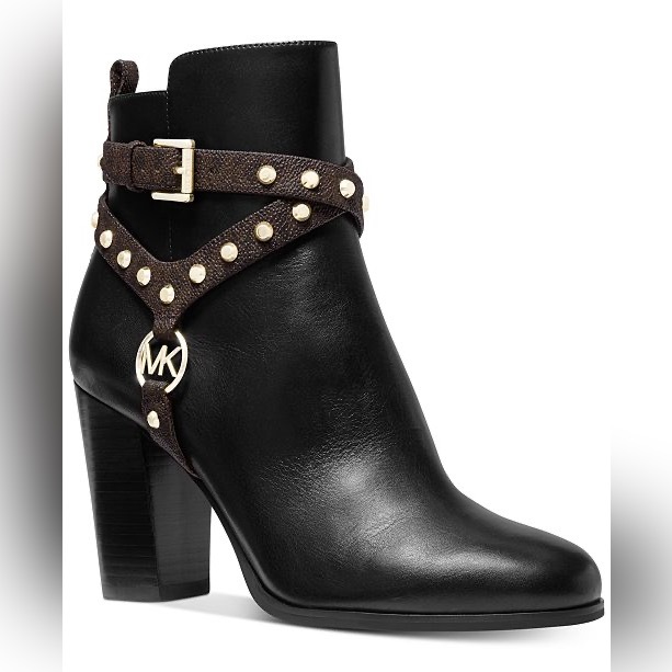 Michael Kors Preston Studded Leather Ankle Boot Sochonie Kup teraz