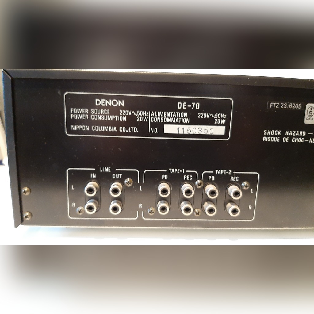 Denon DE70 Korektor ,equalizer High Endowy Szczecin Licytacja na