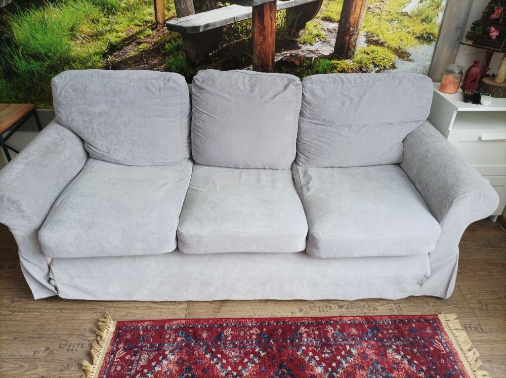 Wygodna rozkładana kanapa IKEA Ektorp 3 osobowa Ustrzyki Dolne Kup teraz na Allegro Lokalnie