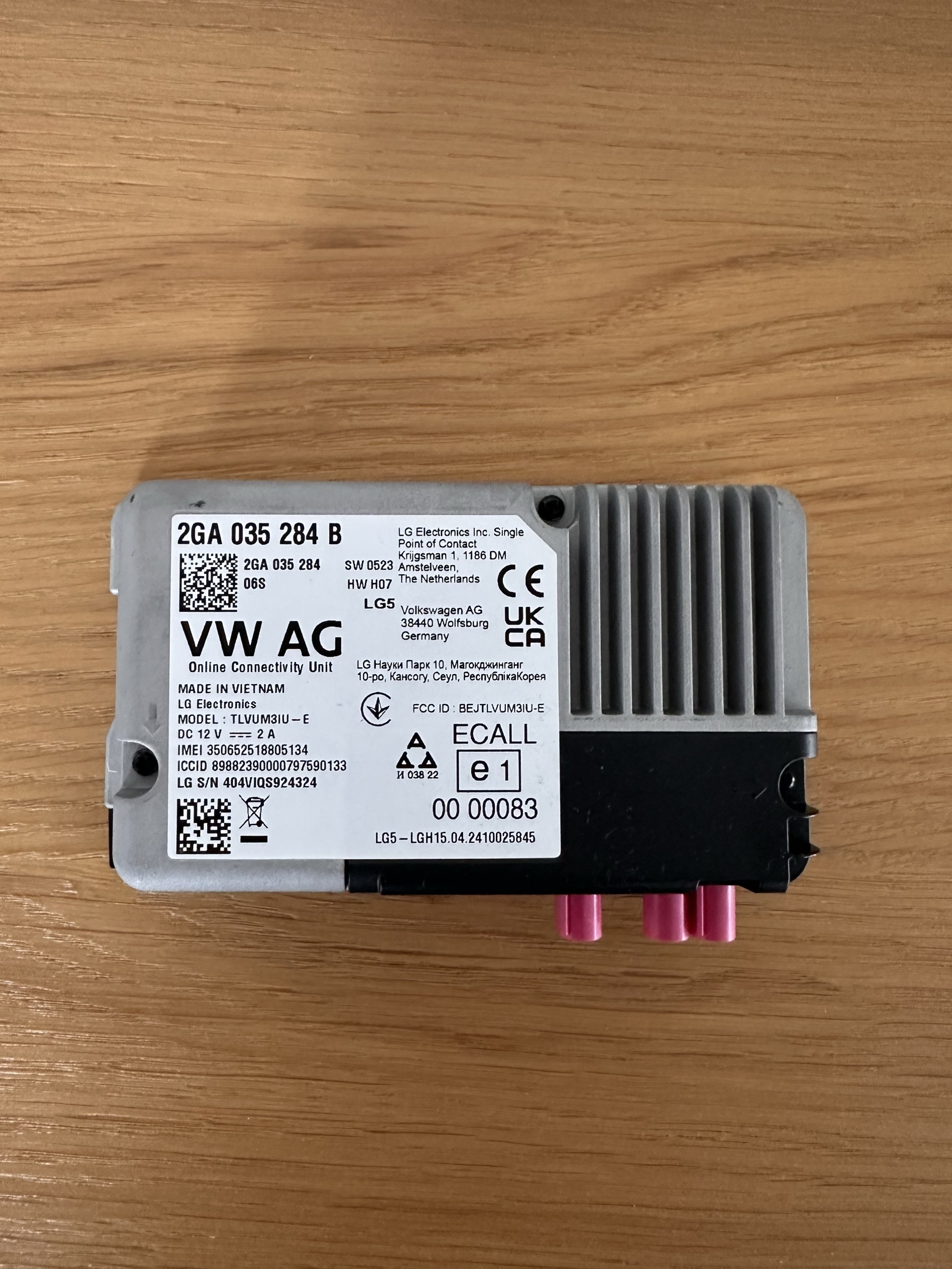 БЛОК КЕРУВАННЯ МОДУЛЬ ONLINE 2GA035284B 2GA035284 VW SKODA AUDI SEAT 