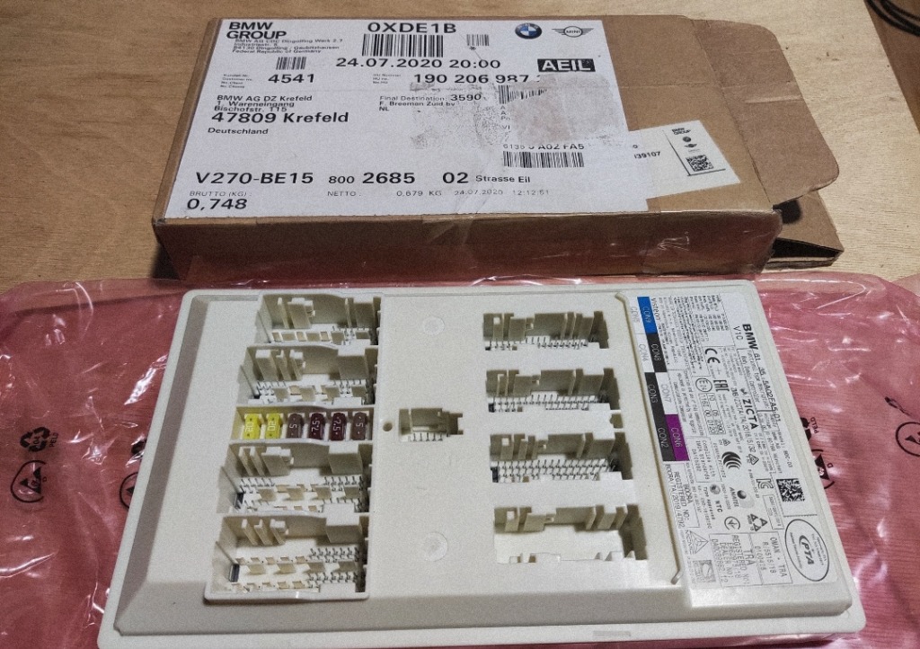 НОВИЙ БЛОК КЕРУВАННЯ BDC МОДУЛЬ КОМФОРТУ BMW 61355A02FA5 190206987 