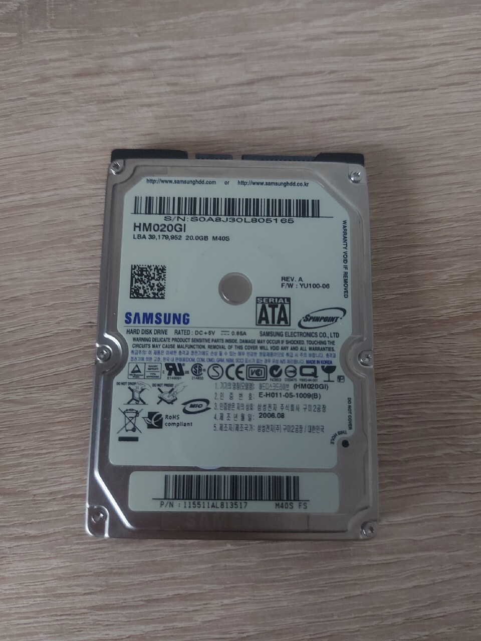 Dysk HDD Samsung HM020GI 20GB SATA 2.5" XBOX | Warszawa | Kup teraz na  Allegro Lokalnie