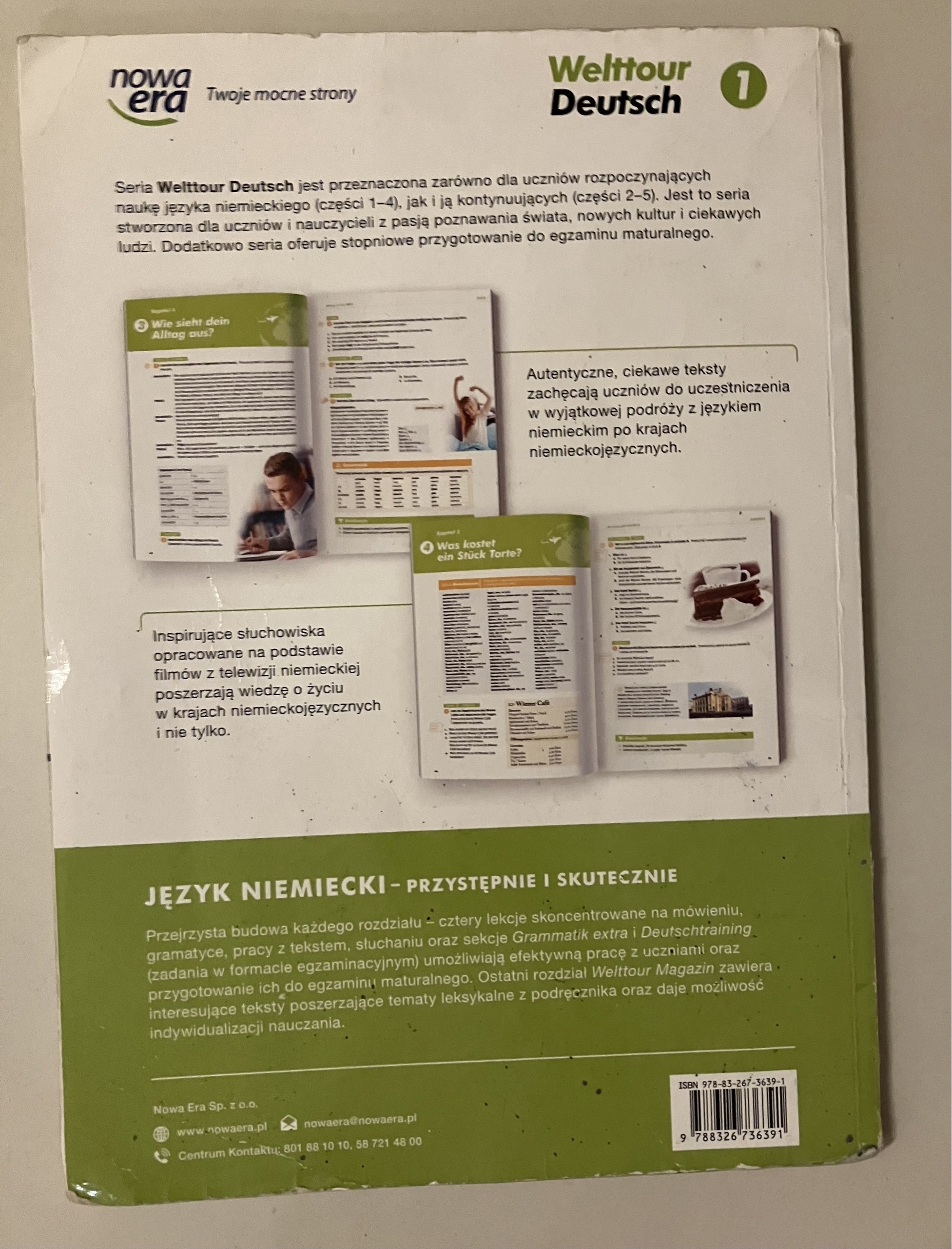 Język Niemiecki. Podręcznik. Klasa 1. Liceum I Technikum Welttour Deutsch podręcznik klasa 1 liceum technik | Gdańsk | Kup teraz